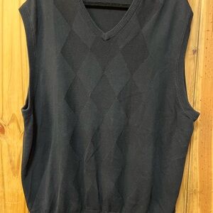 Van Heusen Black V-Neck Sweater Vest